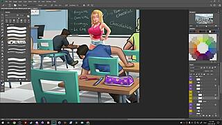 Darkcookie streams Summertime Saga on Picarto in 720p on September 29, 2023