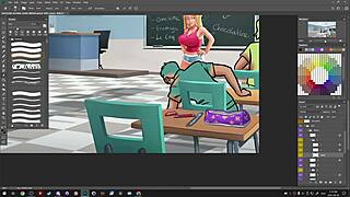 Darkcookie streams Summertime Saga on Picarto in 720p on September 29, 2023