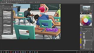 Darkcookie streams Summertime Saga on Picarto in 720p on September 29, 2023