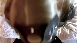 Can blonde with small tits suck monster cock?