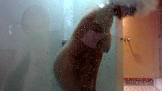 petite babe gets her pussy teased while jerking cock in public outdoor spot