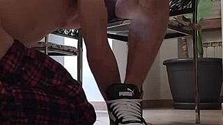 pompa while my alpha smokes a cigar to relax part 2