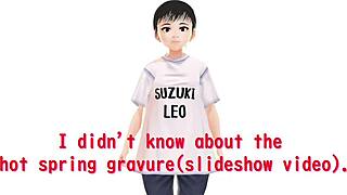 anime girl leo tries mixed bathing in secret hot spring without towel