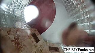 Steamy Shower Fun with Christy, Dahlia, and Ivan's Tattooed Body