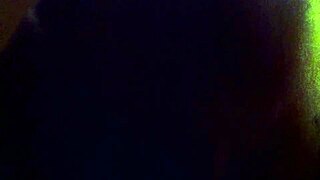 Interracial blowjob video featuring a milf performing oral sex on a large cock in detailed close-up.