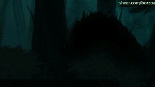 Did the wolf really try to eat myrtle's big tits?