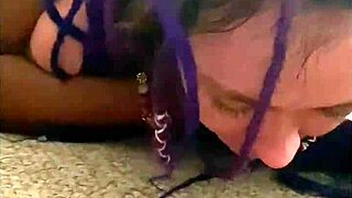 the pretty purple dreadhead white girl straight from college forsakenangel gets fucked in doggystyle blowjob deepthroat debut trailer