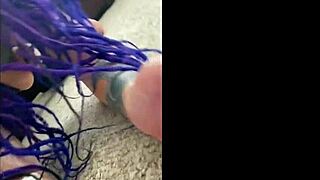 the pretty purple dreadhead white girl straight from college forsakenangel gets fucked in doggystyle blowjob deepthroat debut trailer