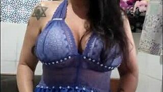 Guided masturbation with rock music and busty MILF