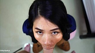 Slutty Thai Milf In Uniform Receives Facial Cumshot In Pov Cosplay!