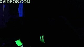 Detailed POV sex with Dayanara under black light in amateur fetish scene