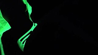 Detailed POV sex with Dayanara under black light in amateur fetish scene