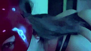 what's this milf model doing with her ass and small tits during the massage?