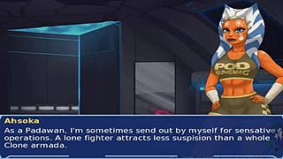 Star Wars cosplay with hot alien girls in group action.