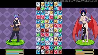 doki doki tri-line hentai game ep 2 with lesbian succubus