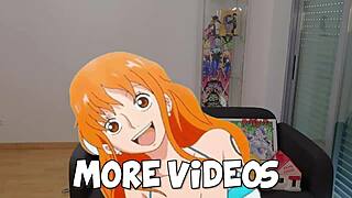 Uncensored 3some in One Piece Game with Big Tits