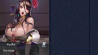 Ayano tempts with curvy teen body in monster cock game