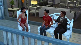 The Sims 4 - La Deuda De Karen 3 With Teen Threesome