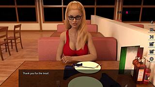 Aby gives Alex a blowjob in the car and swallows his cum.