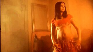 A beautiful Indian woman showcases her sensual dance moves