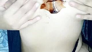 Fat Curvy Girl Touches Herself, Look At Her Big Ass