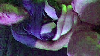 Neon lights ignite wild sex with a seductive milf.