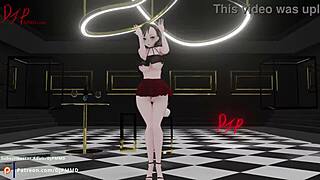 Sexy Rachel Pop Md Dress Physics Blender Render Front Cam 1567.