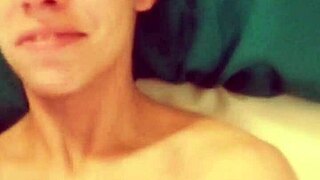 She makes him cum all over her face with toys and handjob!