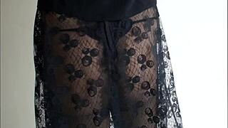 Sexy Girl In Sheer Pantyhose Teases!