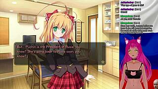 Vtuber Lewdneko Plays My Girlfriend Is The President Part 7