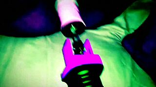 latina teen has amazing orgasm with dildo