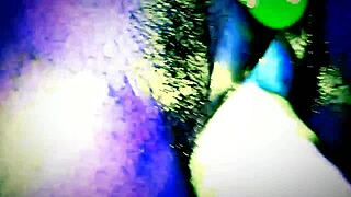 latina teen has amazing orgasm with dildo