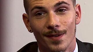 I watch the young punk bounce on the boss's hard cock