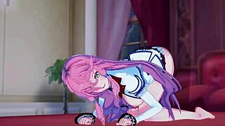 flare levels up with hero in redo of healer hentai