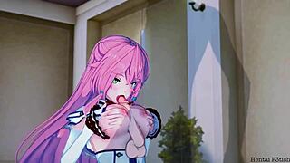 flare levels up with hero in redo of healer hentai