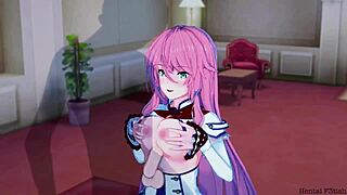 flare levels up with hero in redo of healer hentai