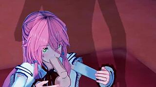 flare levels up with hero in redo of healer hentai