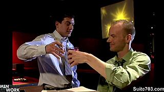 Man, these horny gays bang hard in locker room!