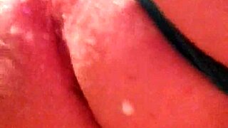 Hey, cute latina milf masturbates with dildo to orgasm and cumshot