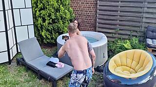 beautiful cute girl does anal masturbation backstage