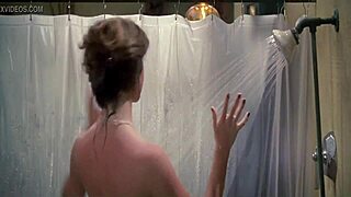 Wow! Friday the 13th part 3 features sexy brunette showering nude with big boobs!