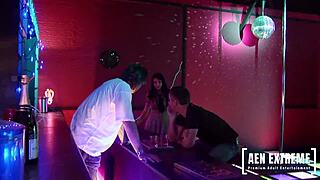 Stripping Guard Jodi James in MFM Threesome with Mark Sloan and Big Dicky