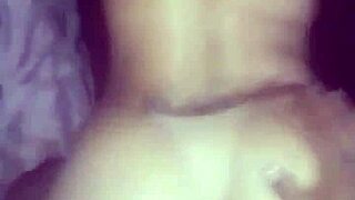 Amateur couple shows off wild home banging after party