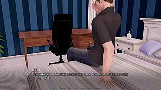 playing a hentai game with handjobs and anime characters