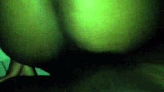 Ebony Babe Riding Monster Cock!