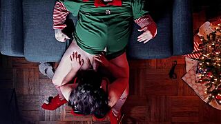 BBW Santa's Helper Loves Anal And Cum