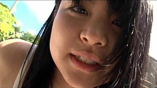 erika takayama shows off white legs in high-leg lingerie fetish video