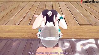 rita in summer costume pov at pool 😘