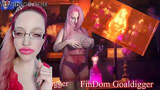 does the goddess give jerk off instructions in face pov?
