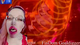 does the goddess give jerk off instructions in face pov?